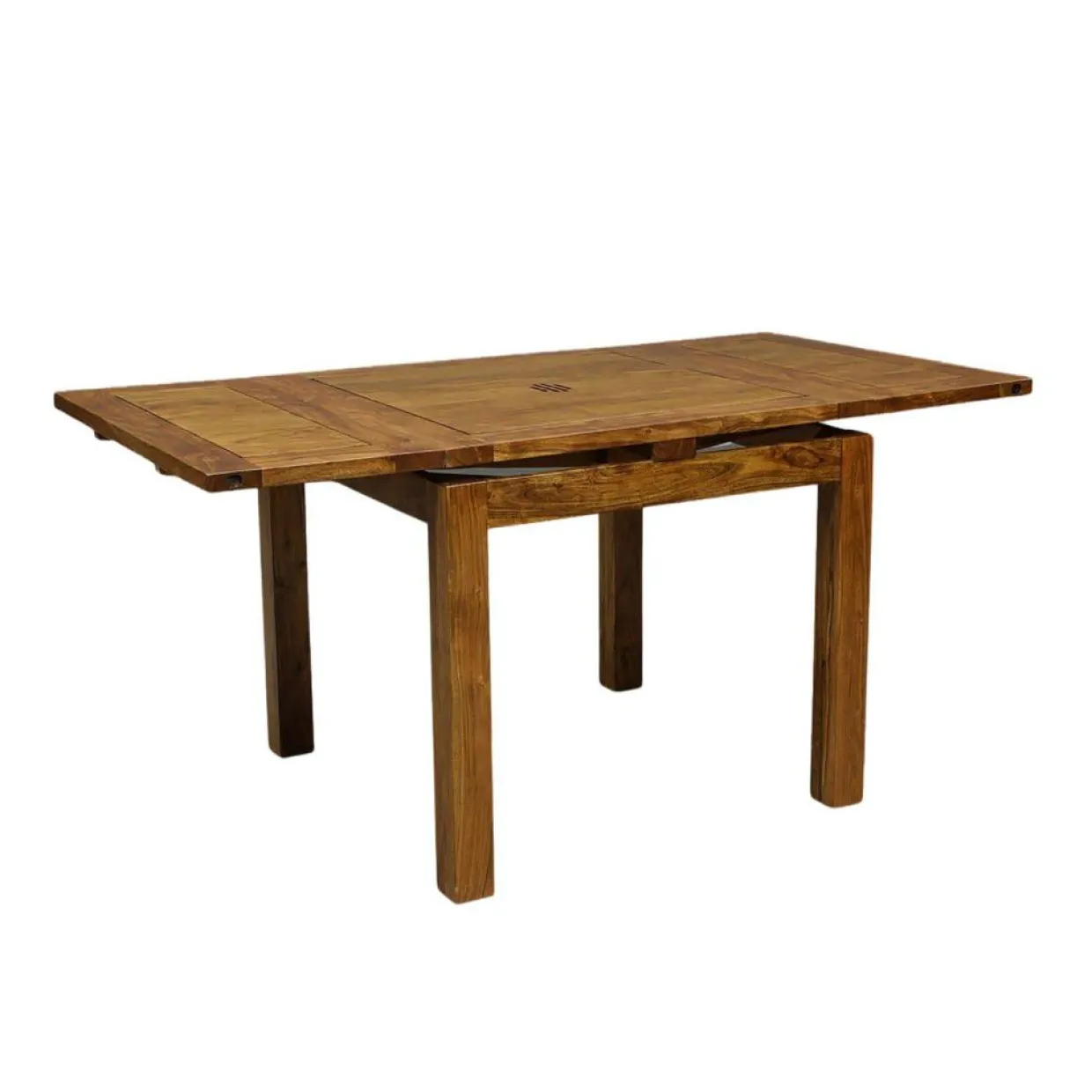 Bois & Chiffons Tables^Petite table à manger carrée allonge 70 Acacia Gordon Naturel - 70x70x78 cm