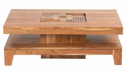 Bois & Chiffons Tables^Petite table basse rectangulaire Acacia Kavish II Marron - 100x55x35 cm