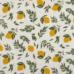 Home Deco Factory Plaids^Plaid à franges Bain de Soleil jaune/vert - 120x150cm