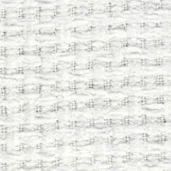 Plaid chenille gauffrée blanc - 125x150 cm-Home Deco Factory Clearance