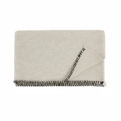 Bed and Philosophy Plaids^Plaid en coton flammé naturel 140x220cm