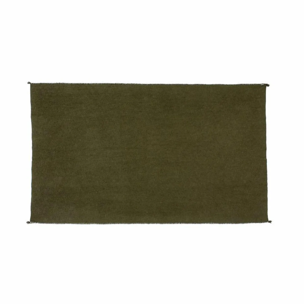 Plaid en coton flammé vert 140x220cm-Bed and Philosophy Sale