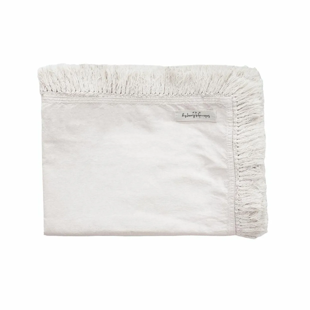Bed and Philosophy Plaids^Plaid en lin & coton finitions frangées plume 150x180cm