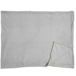 Home Deco Factory Plaids^Plaid en Microfibre gris clair - 150x200 cm