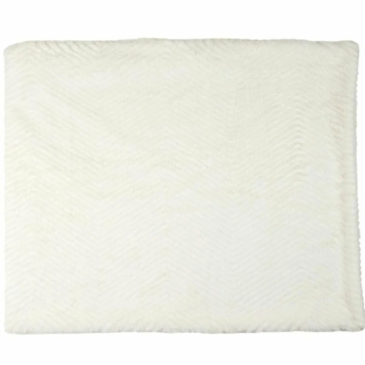 Home Deco Factory Plaids^Plaid fausse fourrure blanc - 120x150 cm