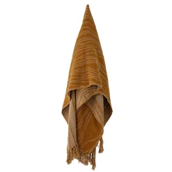 Plaid Ginna marron - L.160xW.130 cm-Bloomingville Best