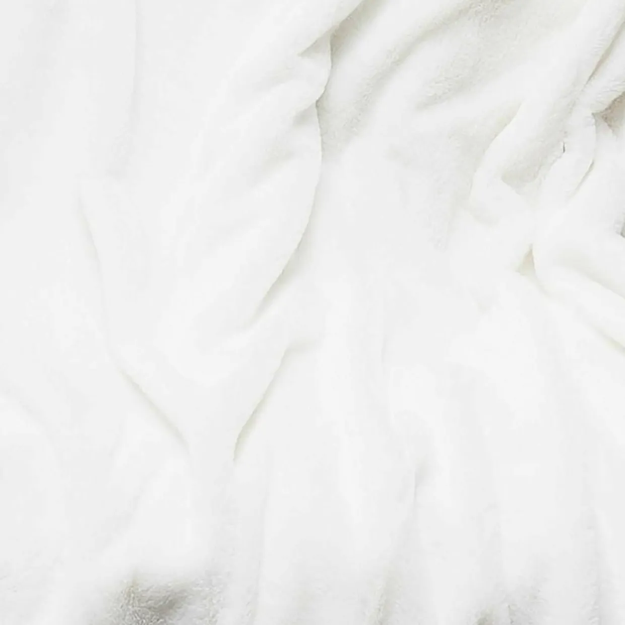 Plaid imiation fourrure Ooulence blanc - 120x150 cm-Home Deco Factory Outlet