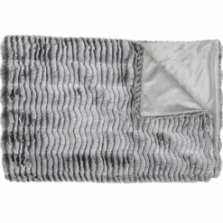 Home Deco Factory Plaids^Plaid imitation fourrure Opulence gris - 120x150 cm