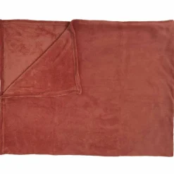 Home Deco Factory Plaids^Plaid microfibre rouge - 150x200 cm