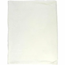 Plaid nid d'abeille blanc - 120x150 cm-Home Deco Factory Discount