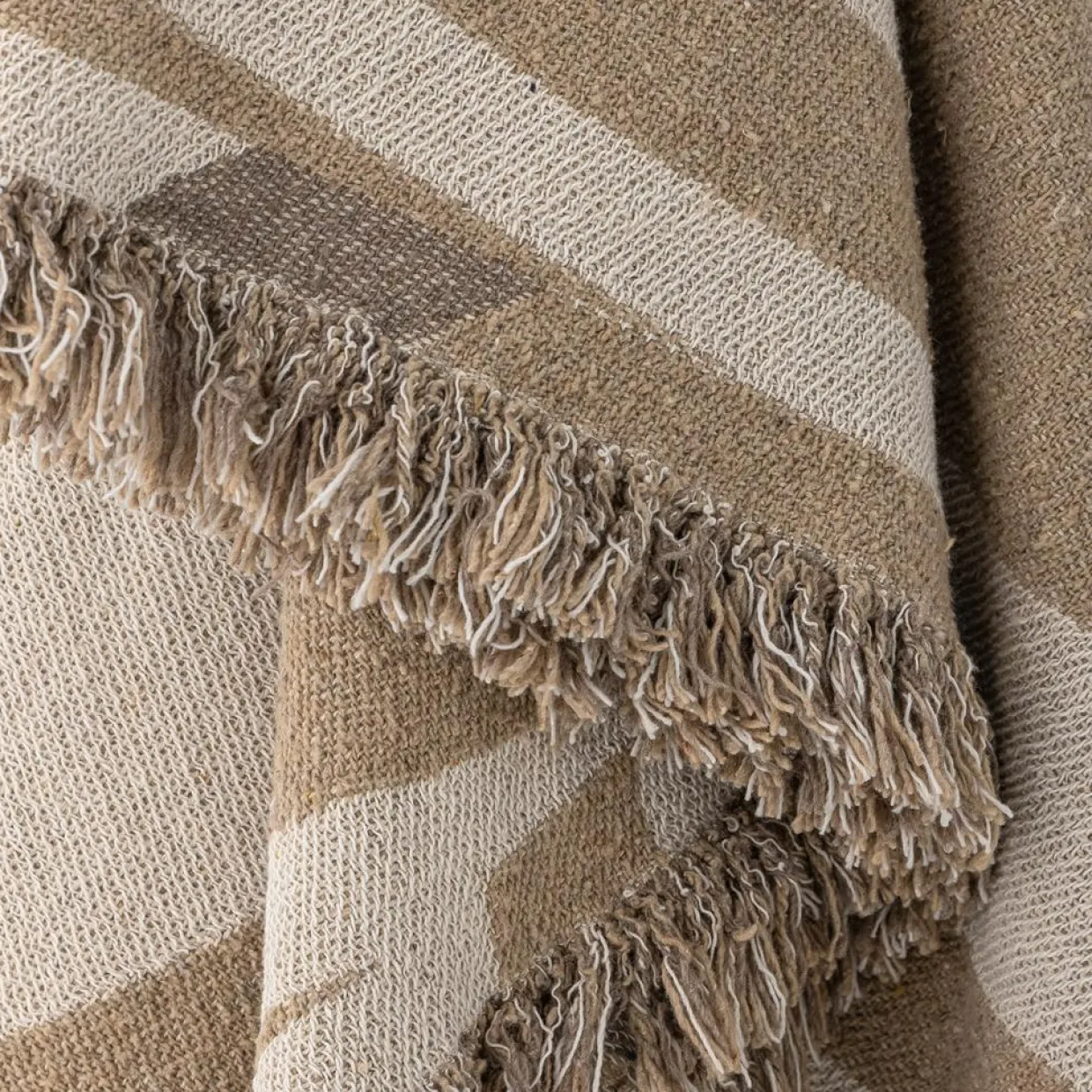 Bloomingville Plaids^Plaid Orinoco nature - L.160xW.130 cm