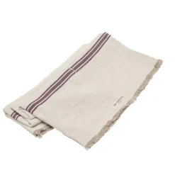 Bed and Philosophy Plaids^Plaid ou Nappe blanc/violet 110x220cm