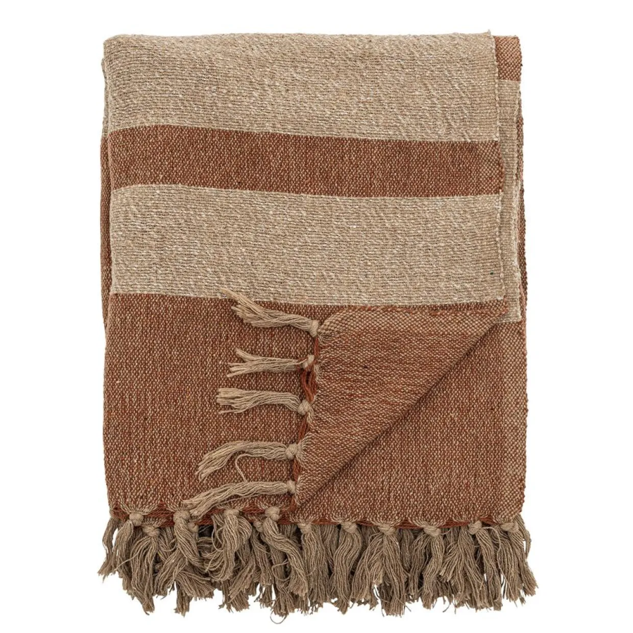 Plaid Temi marron - L.160xW.130 cm-Bloomingville Hot