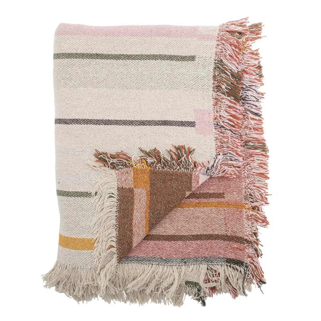 Bloomingville Plaids^Plaid Toscana nature - L.160xW.130 cm
