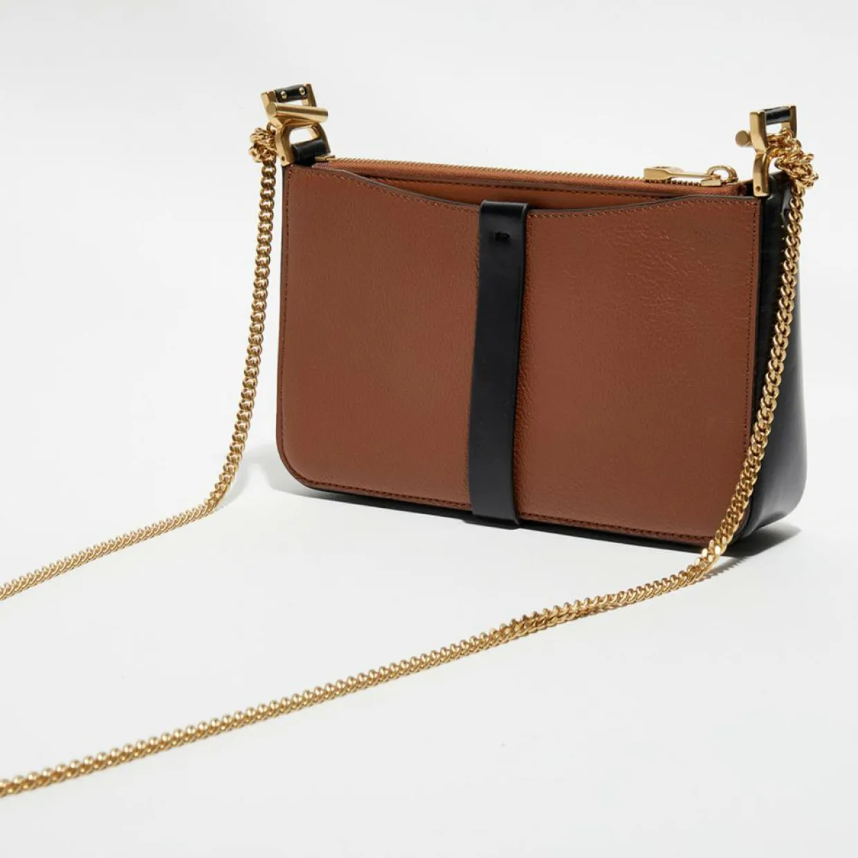 Femme Chloé Pochettes^Pochette bandoulière en Cuir Tess marron - 20x12x3 cm