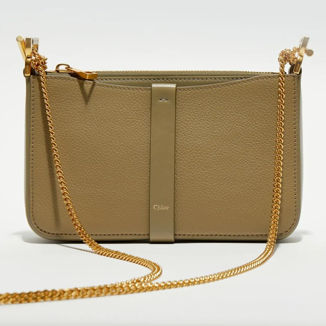 Pochette bandoulière en Cuir Pottery verte - 20x20x9 cm-Chloé New