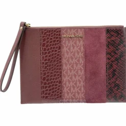 Pochette en Cuir zippée XL Jet Set Travel merlot/multicolore - 24.13x17.14x12.7 cm-Michael Kors Best