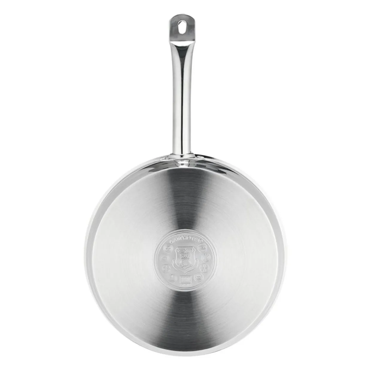 Poêle induction argentée - D.28 cm-Gam'Hotel