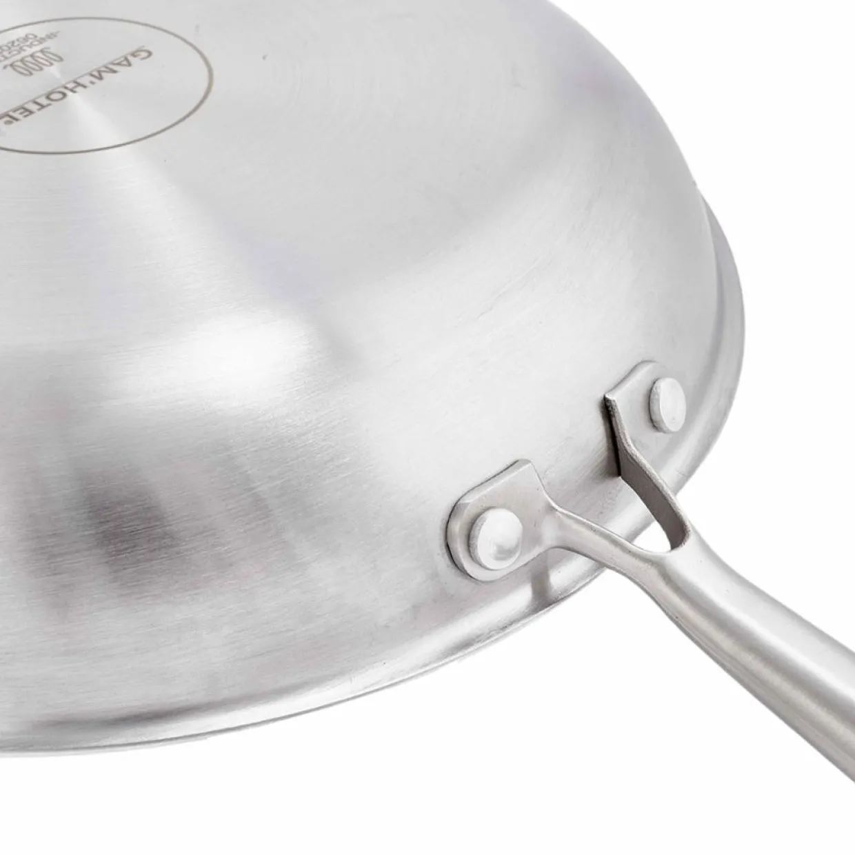 Poêle triplex induction argentée - D.24 cm-Gam'Hotel Best