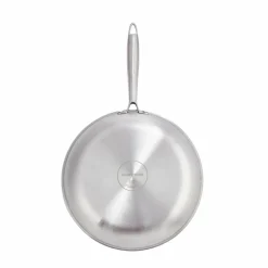 Poêle triplex induction argentée - D.28 cm-Gam'Hotel Outlet