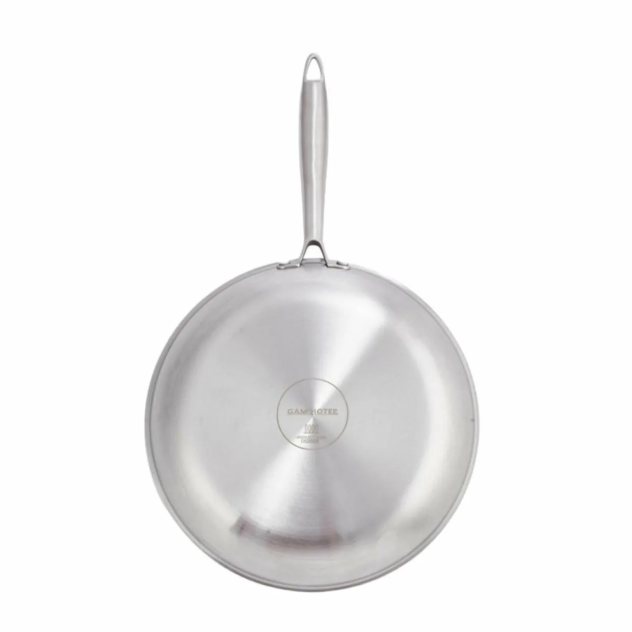 Poêle triplex induction argentée - D.28 cm-Gam'Hotel Outlet