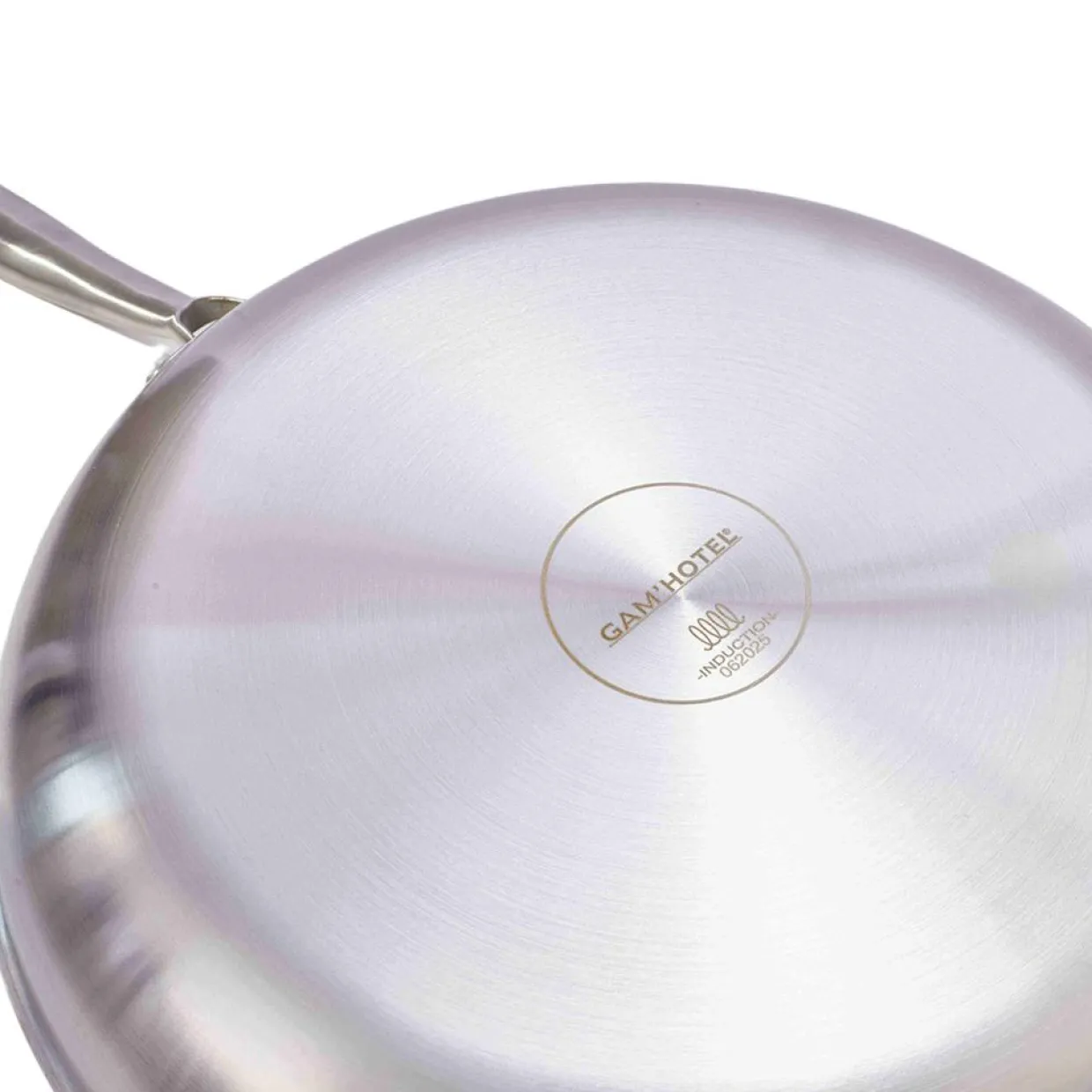 Poêle triplex induction argentée - D.28 cm-Gam'Hotel Outlet