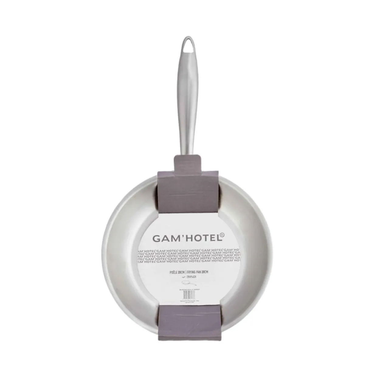 Poêle triplex induction argentée - D.20 cm-Gam'Hotel Sale