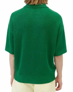Homme Marc O'Polo Polos^Polo 100% Lin manches courtes Maille vert emeraude