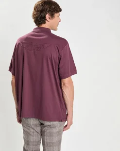 Homme Hackett London Polos^Polo Aston Martin Racing bordeaux