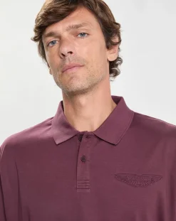 Homme Hackett London Polos^Polo Aston Martin Racing bordeaux