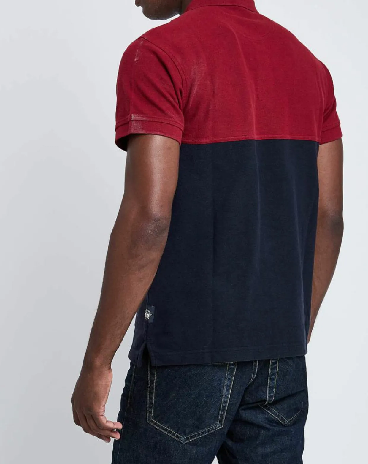Polo Bicolore rouge/marine-Dockers Best