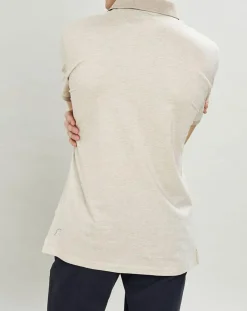 Polo chiné mercerisé Classic Fit beige-Hackett London Online