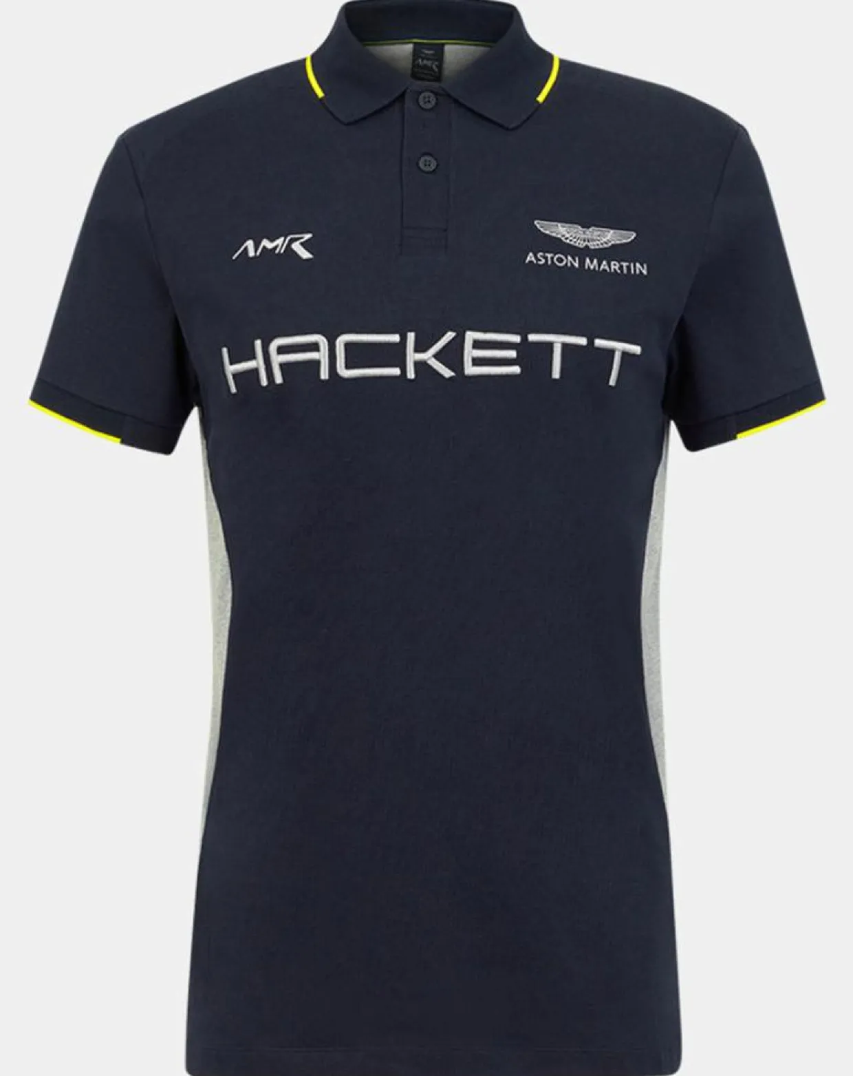 Homme Hackett London Polos^Polo Classic Fit Aston Martin Racing mix bleu/gris