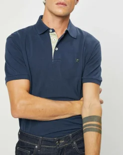 Homme Hackett London Polos^Polo Classic Fit Piqué bleu marine