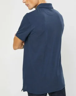 Homme Hackett London Polos^Polo Classic Fit Piqué bleu marine