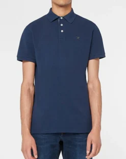 Homme Hackett London Polos^Polo Classic Fit Piqué bleu marine