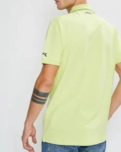 Homme Hackett London Polos^Polo col zippé Aston Martin Racing jaune