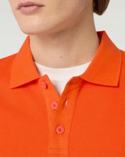 Polo Dolpiq ml piq orange vif-Galeries Lafayette Outlet