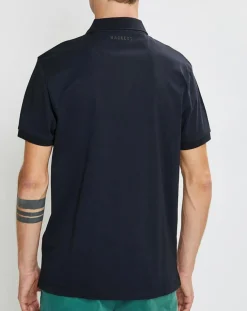 Homme Hackett London Polos^Polo en jersey Regular Fit rayé Aston Martin Racing noir