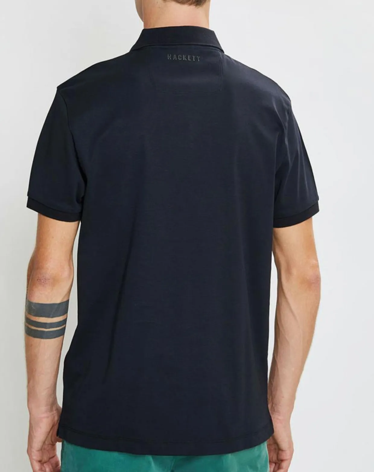 Homme Hackett London Polos^Polo en jersey Regular Fit rayé Aston Martin Racing noir