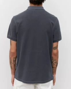 Homme Marc O'Polo Polos^Polo manches courtes Piqué Coton Bio bleu marine
