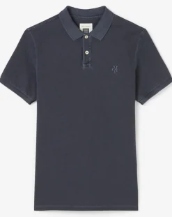 Homme Marc O'Polo Polos^Polo manches courtes Piqué Coton Bio bleu marine