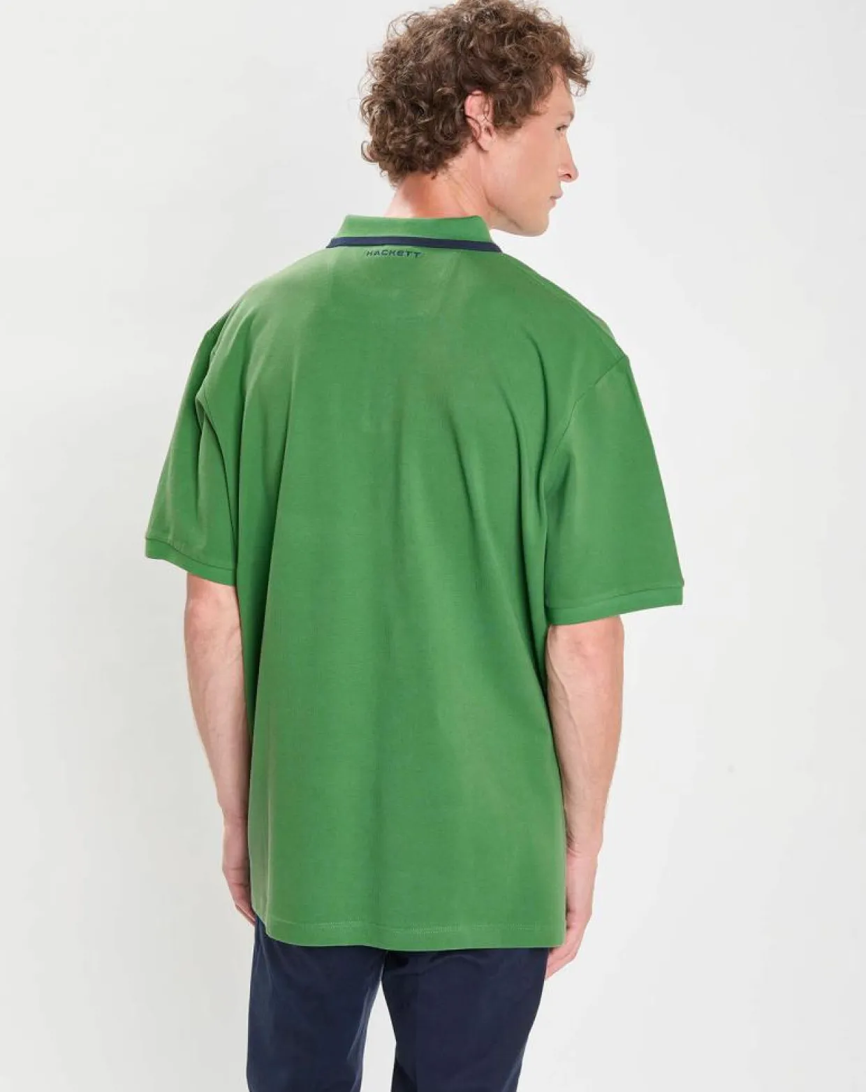 Homme Hackett London Polos^Polo Regular Fit Aston Martin Racing Détail Col vert clair