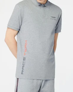 Homme Hackett London Polos^Polo Regular Fit Aston Martin Racing gris chiné