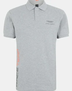 Homme Hackett London Polos^Polo Regular Fit Aston Martin Racing gris chiné