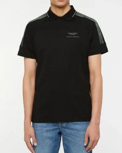 Polo Regular Fit Galon Aston Martin Racing noir-Hackett London New