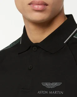 Polo Regular Fit Galon Aston Martin Racing noir-Hackett London New