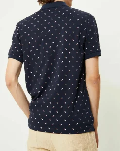 Polo Regular Fit imprimé Square bleu marine-Scotch & Soda Clearance