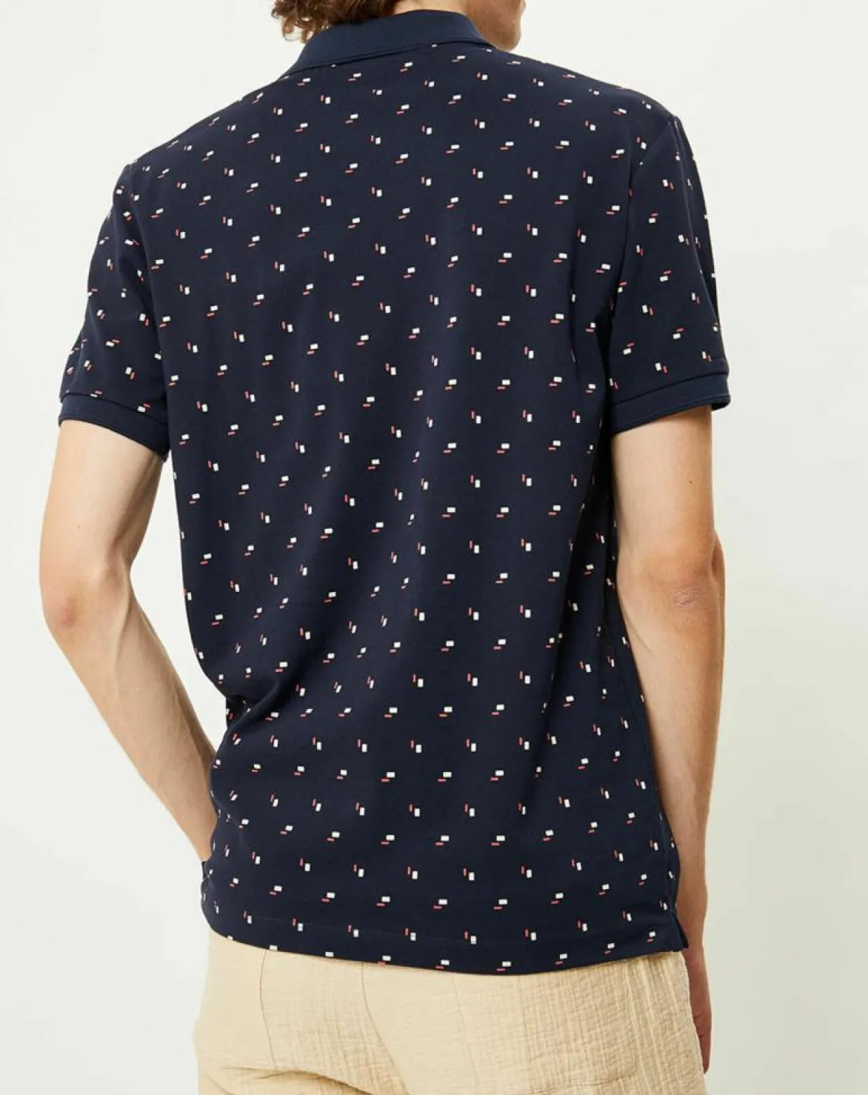 Polo Regular Fit imprimé Square bleu marine-Scotch & Soda Clearance