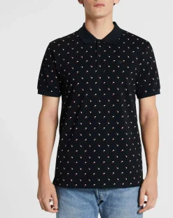 Polo Regular Fit imprimé Square bleu marine-Scotch & Soda Clearance